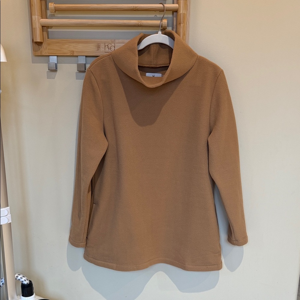 Dudley Stephens Fleece pullover tunic with pockets Large NWOT